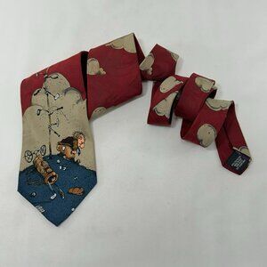 Vintage Balancine Hot Cakes Golf Tie Gary Patterson Golfer 18th Hole Necktie USA